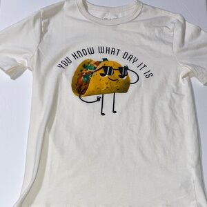The Children's Place Cream Tee with Sunny Taco Graphic